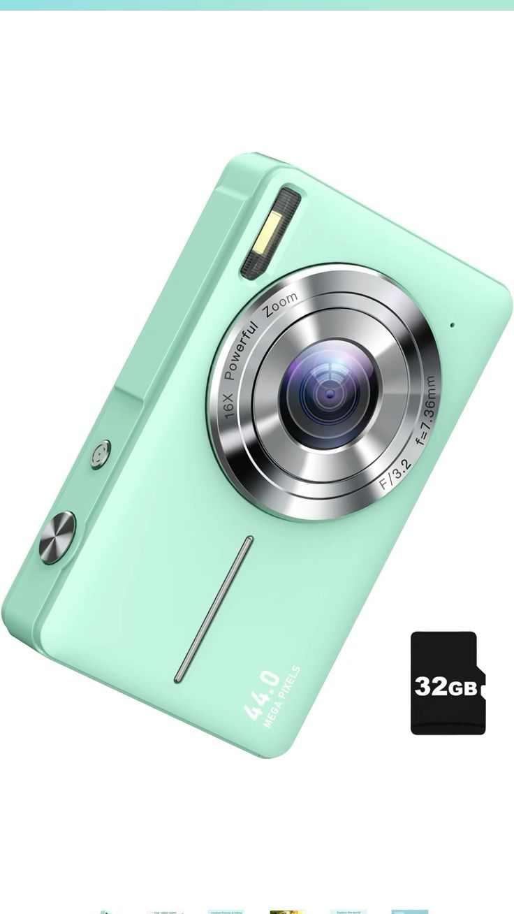Appareil Photo Numérique Compact HD – 48MP, Zoom 16x, Écran 2.7" LCD