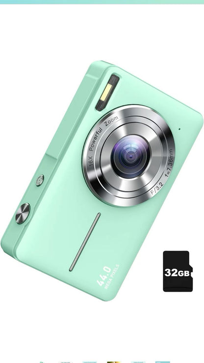 Appareil Photo Numérique Compact HD – 48MP, Zoom 16x, Écran 2.7" LCD